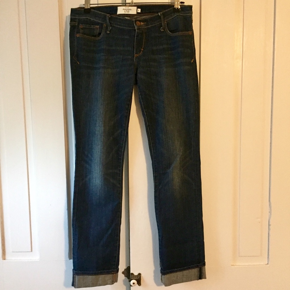 Abercrombie & Fitch Straight Stretch Jeans - Size 4 - Picture 3 of 8